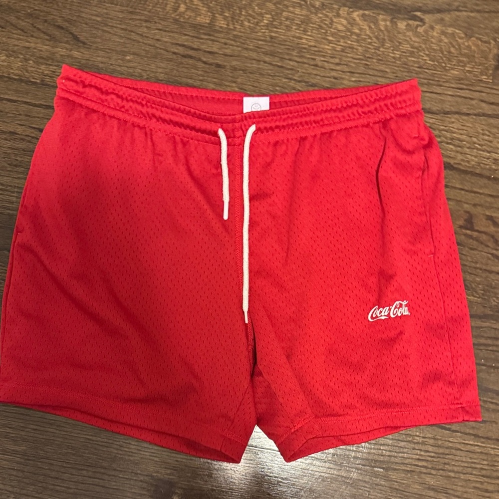 Coca Cola Vibrant Red Athletic Shorts